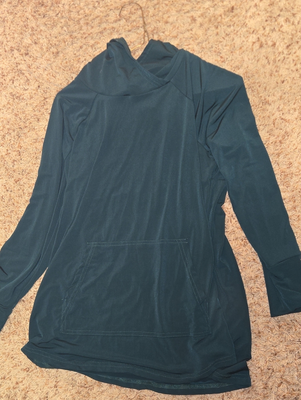 LuLaRoe Amber Teal Long-Sleeve Hoodie
